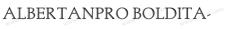 AlbertanPro BoldIta字体转换